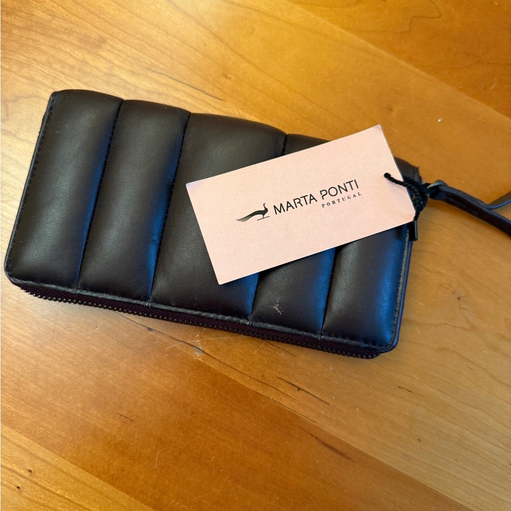 Genuine Leathet Quilted Wallet - NWT